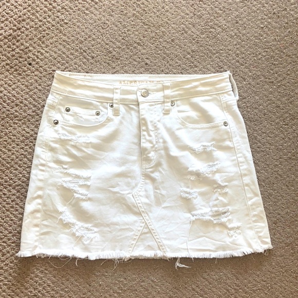 American eagle white jean skirt - Picture 1 of 2